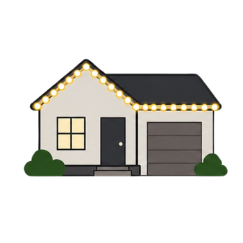 Simple Christmas light installation example