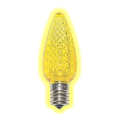 Yellow C9 LED Christmas bulb